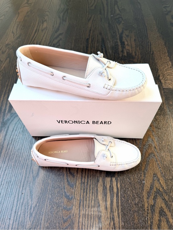Veronica Beard Shoes - VERONICA BEARD Women White Leather Loafers NWT